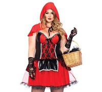 Leg Avenue Costume Joli Petit Chaperon Rouge Noir/Rouge Taille 3X-4X