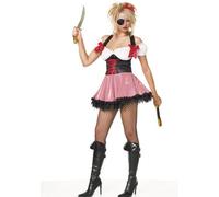 Leg Avenue - Costume Pirate Barbare - XL - Blanc/Rouge/Noir - 83088