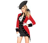 Leg Avenue Costume Pirate Rebel à Manteau pour Femme Rouge/Noir Taille M