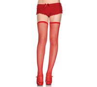 Leg Avenue Cuisse avec Haut Élastique Rouge