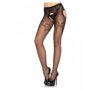 Leg Avenue - Culotte En Résille Noire Élégante Et Brodée