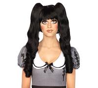 Leg Avenue - Dolly bob wig with clips, Taille Unique (Le Noir)