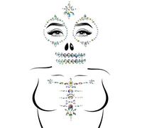 Leg Avenue Eye032 18322 Costume Eyewear, Skeleton Clear, One Size