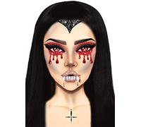 Leg Avenue Eye037 10122 Costume Eyewear, Vampire Black/Red, One Size