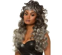 Leg Avenue Femme Long Curly Wispy Bang wig Perruque Longue frisée frisée, Taille Unique