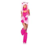 Leg Avenue Furry Monster Costume pour Femme Pink Taille M/L