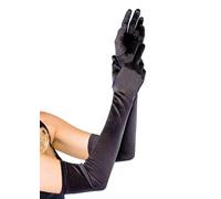 Leg Avenue Gants Extra en Satin Taille Unique 16B Gants Extra Longs en Satin Rouge Taille Unique EUR 34-38 Femme (lot de 1)