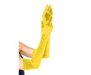 Leg Avenue Gants Extra en Satin Taille Unique 16B Gants Extra Longs en Satin Rouge Taille Unique EUR 34-38 Femme (lot de 1)