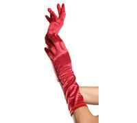Leg Avenue Gants Satin Mi-Longs Longueur Coude Soirée Noirs Blancs Rouges