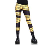 Leg Avenue Grande Scène de Crime Ruban d'Impression Leggings Multicolore Taille S