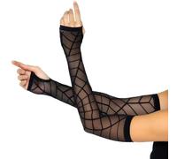 Leg Avenue – Mitaines longues Toile d'araignée Noires Femme Halloween