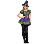 Leg Avenue - J4803405231 - Déguisement pour Enfant - Modèle J48034 - Jr. Hocus Pocus Costume Set - Taille S/m - Mauve/Vert/Noir