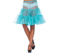 Leg Avenue - Knee Length Petticoat Skirt, Taille Unique (Bleu Tiffany)