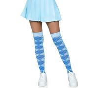 Leg Avenue Knit over the knee socks, Taille Unique (Bleu)