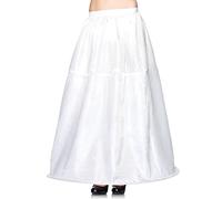 Leg Avenue - Long hoop skirt, Taille Unique (Blanche)