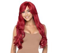 Leg Avenue - Long Wavy Wig, Taille Unique (Rouge)