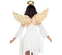 Leg Avenue Lot de 2 bandeaux métalliques avec ailes d'ange et guirlande - Doré, O/S