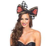 Leg Avenue Nœud Pailleté d'Alice Noir/Rouge Taille Unique