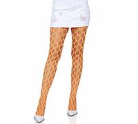 Leg Avenue Pothole net pantyhose, Taille Unique (Orange fluo)