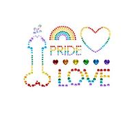 Leg Avenue - Pride body jewels sticker, Taille Unique (Multicolore)