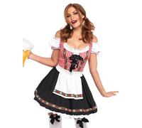 Leg Avenue scala Women's Beer Garden Babe Adult Costumes, Multicoloured, 1X-2X, multi-coloured, 1X-2X