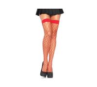 Leg Avenue Sexy Bas Grande Résille rouge