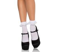 Leg Avenue Socquettes avec Bord Volant en Dentelle Taille Unique