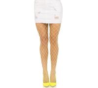 Leg Avenue Spandex Diamond Culotte Tuyau, O/S, Jaune fluo, Jaune fluo, taille unique