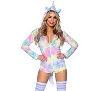 Leg Avenue Unicorn Tie-dye Romper Déguisement Carnaval pour femme, S (Multicolore)