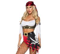 Leg Avenue - Wicked Pirate Wench Déguisement, XS (Multicolore)