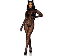Leg Avenue Women's 89891 00122 Costume Body Suit, Black, One Size, black, Einheitsgröße