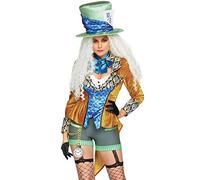 Leg Avenue Women's Classic Mad Hatter Fancy Dress Costume Medium