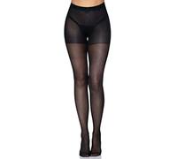 Leg Avenue Women's Nylon Sheer Open Butt Crotchless Pantyhose. Tights, Black, One Size