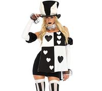 Leg Avenue - Wonderland White Rabbit Déguisement, S (Noir Blanc)