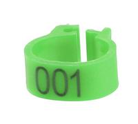 Leg Bands for Birds, 8mm Plastic Leg Rings with Numbers 001-100 in 6 Colors for Chickens Ducks Pigeons Parrots and Other Poultry