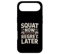 Leg Day Fitness Squat Now Regret Later Gym Coque pour iPhone Air