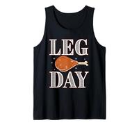 Leg Day, Funny Pilgrim Turkey Thanksgiving Costume Tee Débardeur