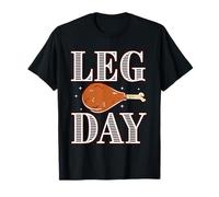 Leg Day, Funny Pilgrim Turkey Thanksgiving Costume Tee T-Shirt