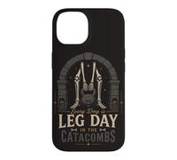 Leg Day Gym Squelette Haltérophilie catacombes Sombres Coque pour iPhone 14