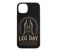 Leg Day Gym Squelette Haltérophilie catacombes Sombres Coque pour iPhone 14 Plus