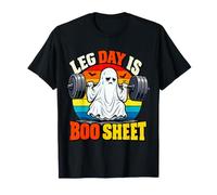 Leg Day is Boo Drap Halloween Gym Fantôme Papa Blague T-Shirt