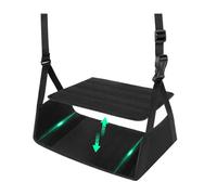 Leg Hammock, Adjustable Plane Footrest, 10.83x9.06 Inches Removable Support Base, Comfortable Feet Hanger, Travel Accessories for Men, Women, Flights, Train, Commute, Airport, Road Trip