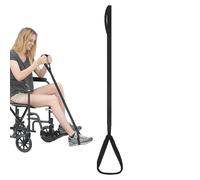 Leg Lifter Strap - Elderly Foot Lifting Aid | 2.5x115cm 35g Lightweight Black Ribbon Construction Soft Material To Reposition Injured Legs In Bed Wheelchair Or Car Without Skin Irritation