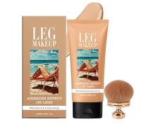 Leg Makeup, Body Coverage Perfector, All Over Complexion Perfector With Makeup Brush, Fond De Teint Jambes Waterproof,fond de teint couvrant imperfections (02, 100g)