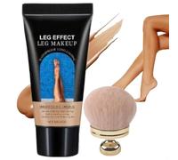 Leg Makeup,Fond De Teint Jambes Et Corps Waterproof,Fond De Teint Essence,Bronzer Essence,Maquillage Pour Les Jambes Imperméable Sans Transfert (2#+Pinceau)