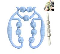 Leg Massager Roller, Ring Clamp Leg Massager, 360° Wrap-Around Massage, Legs shaping and muscle relaxation,Various colors available (Green,With Mace)