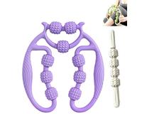 Leg Massager Roller, Ring Clamp Leg Massager, 360° Wrap-Around Massage, Legs shaping and muscle relaxation,Various colors available (Purple,With Mace)
