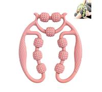 Leg Massager Roller, Ring Clamp Leg Massager, 360° Wrap-Around Massage, Legs shaping and muscle relaxation,Various colors available (Pink,NO Mace)