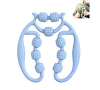 Leg Massager Roller, Ring Clamp Leg Massager, 360° Wrap-Around Massage, muscle relaxation，Various colors available (Blue,No mace)