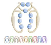 Leg Massager Roller, Ring Clamp Leg Massager, Thin Legs Magic Weapon For Arms, Legs, Forearms, Calves, Neck (White Blue)